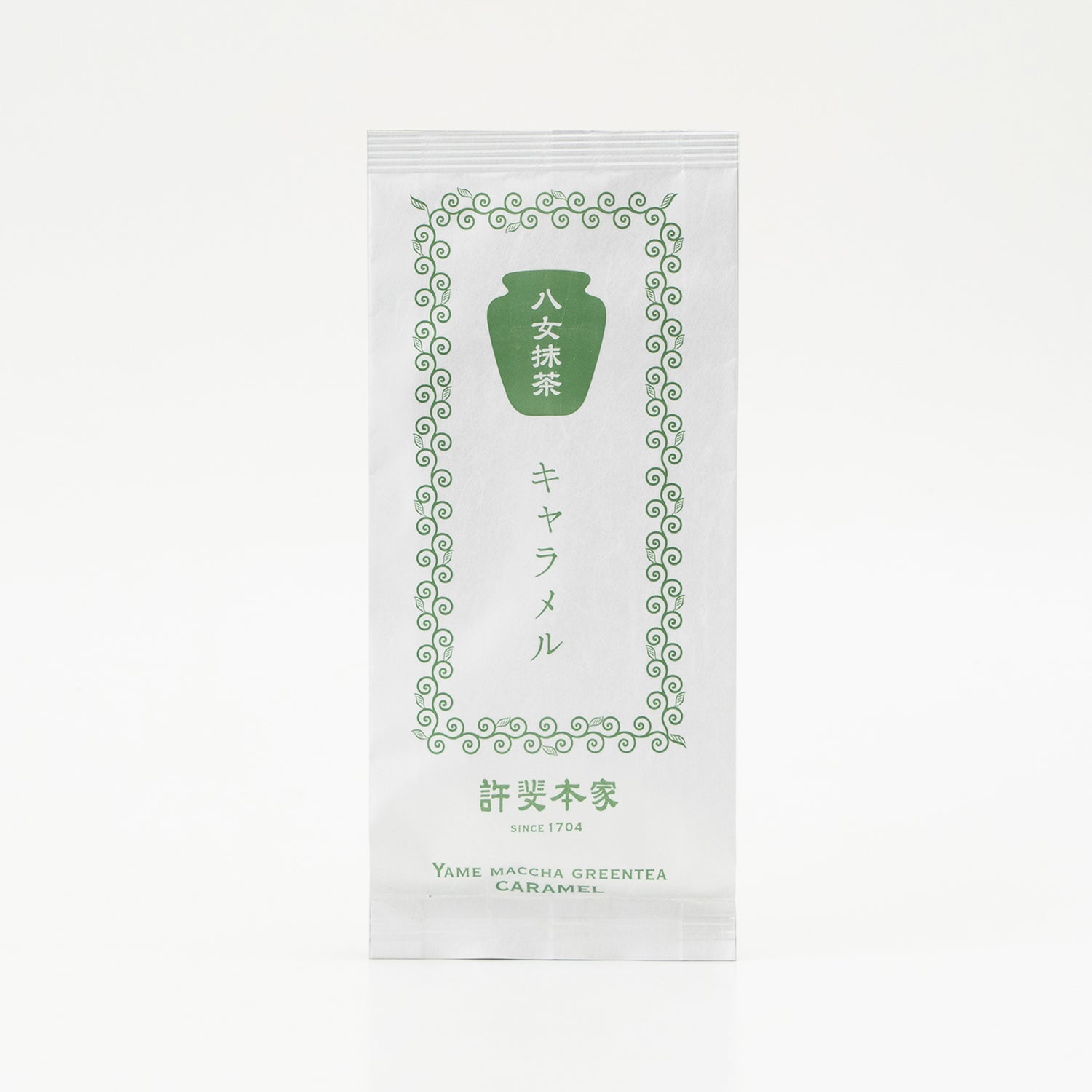 八女抹茶キャラメル半生仕立て　(高級八女抹茶使用)
