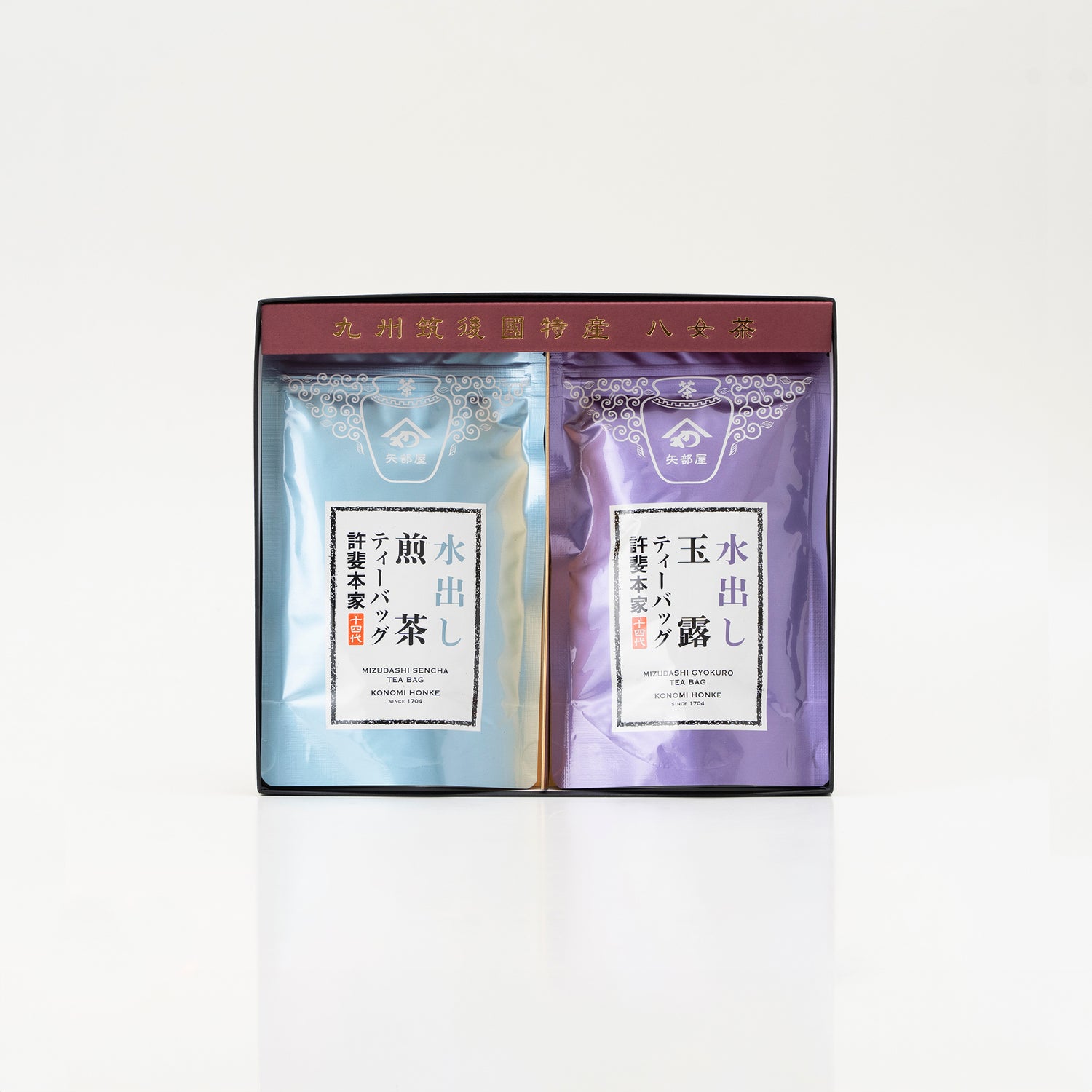 特撰 八女水出し茶 玉露・煎茶 ティーバッグ2本セット　(★ＴＢ素材にソイロンを使用)